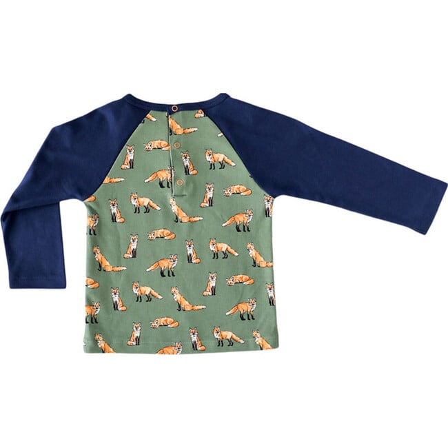 Green Fox Raglan Shirt - Shirts - 2