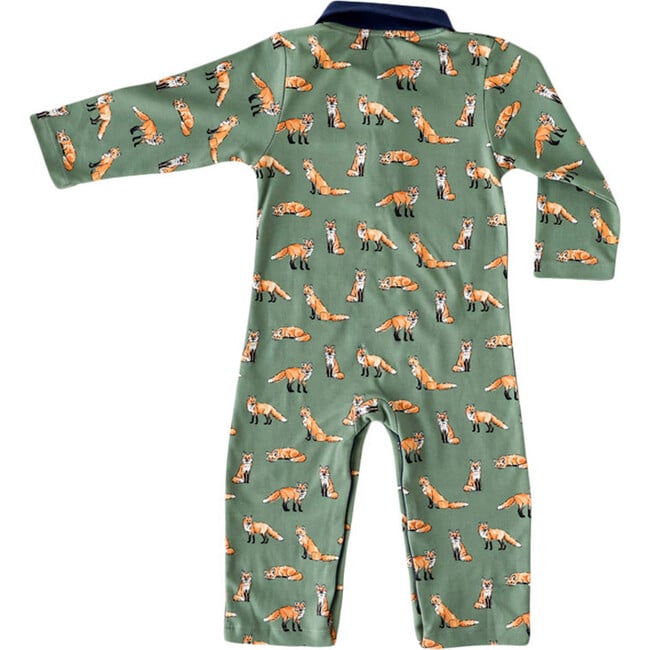 Green Fox Collared Romper - Rompers - 3