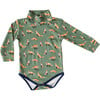 Green Fox Turtleneck Onesie - Onesies - 1 - thumbnail