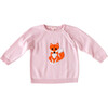 Pink Fox Intarsia Knit Sweater - Sweaters - 1 - thumbnail