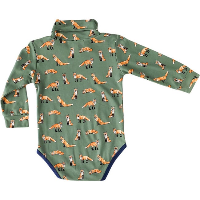 Green Fox Turtleneck Onesie - Onesies - 3