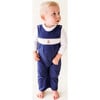 Navy Fox Smocked Romper - Rompers - 2