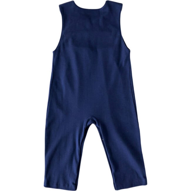 Navy Fox Smocked Romper - Rompers - 3