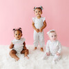 Pink Madison Smocked Bubble - Onesies - 4