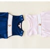 Navy Fox Smocked Romper - Rompers - 4