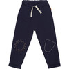 Kid Embroidered Jogger, Navy - Sweatpants - 1 - thumbnail