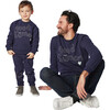 Kid Embroidered Jogger, Navy - Sweatpants - 3