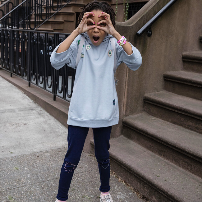 Kid Embroidered Jogger, Navy - Sweatpants - 6