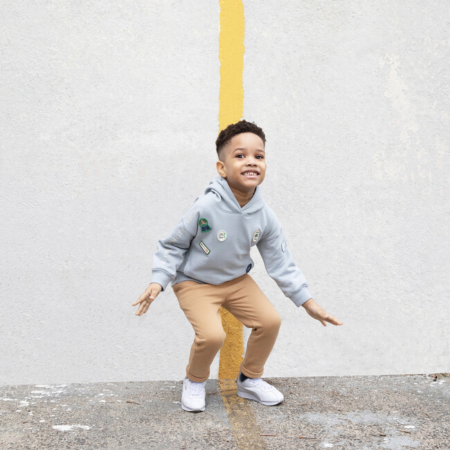 Kid Revolutioniste Vert Jogger, Camel - Sweatpants - 4