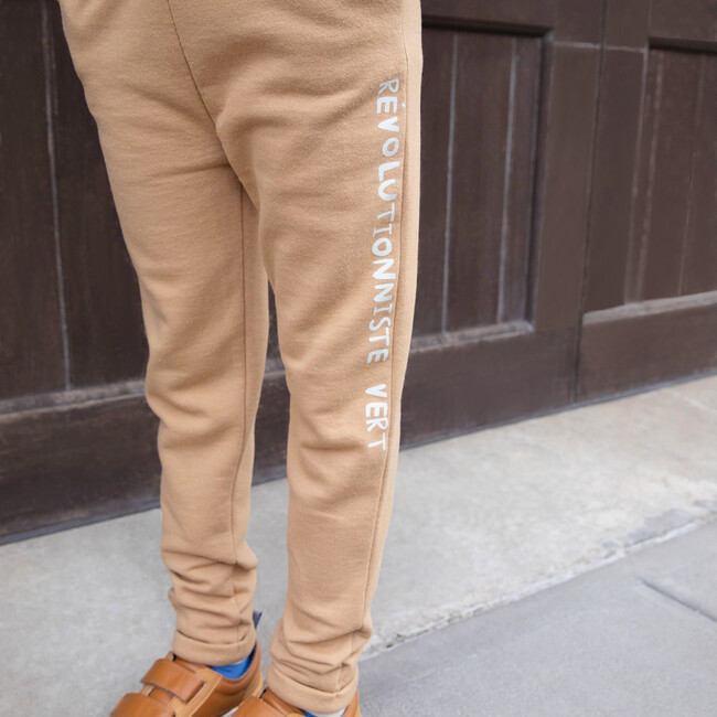 Kid Revolutioniste Vert Jogger, Camel - Sweatpants - 5