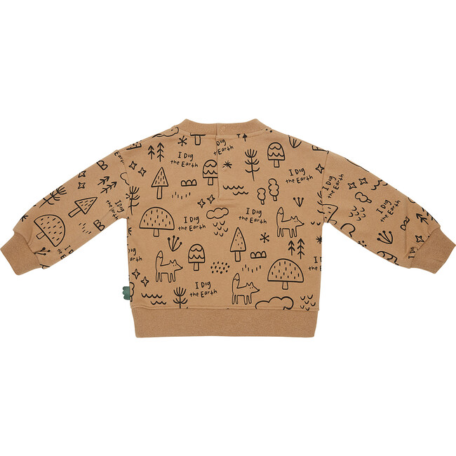 I Dig the Earth Baby Sweatshirt, Tan - Sweatshirts - 3