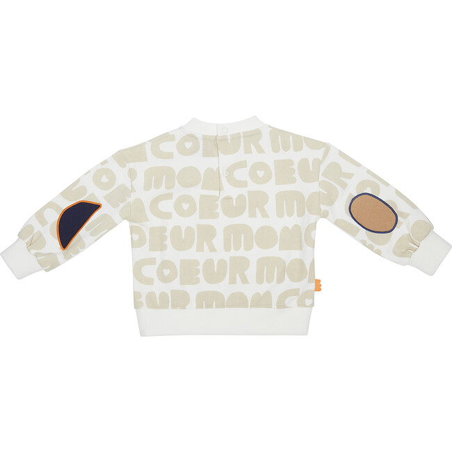 Mon Coeur All-Over Baby Sweatshirt, Beige - Sweatshirts - 3