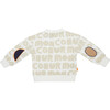 Mon Coeur All-Over Baby Sweatshirt, Beige - Sweatshirts - 3