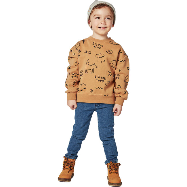 I Dig the Earth Baby Sweatshirt, Tan - Sweatshirts - 6