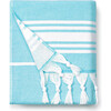 Turkish Towel, Aqua - Towels - 1 - thumbnail