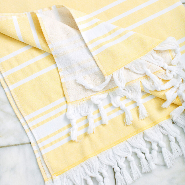 Turkish Towel, Yellow - Towels - 3