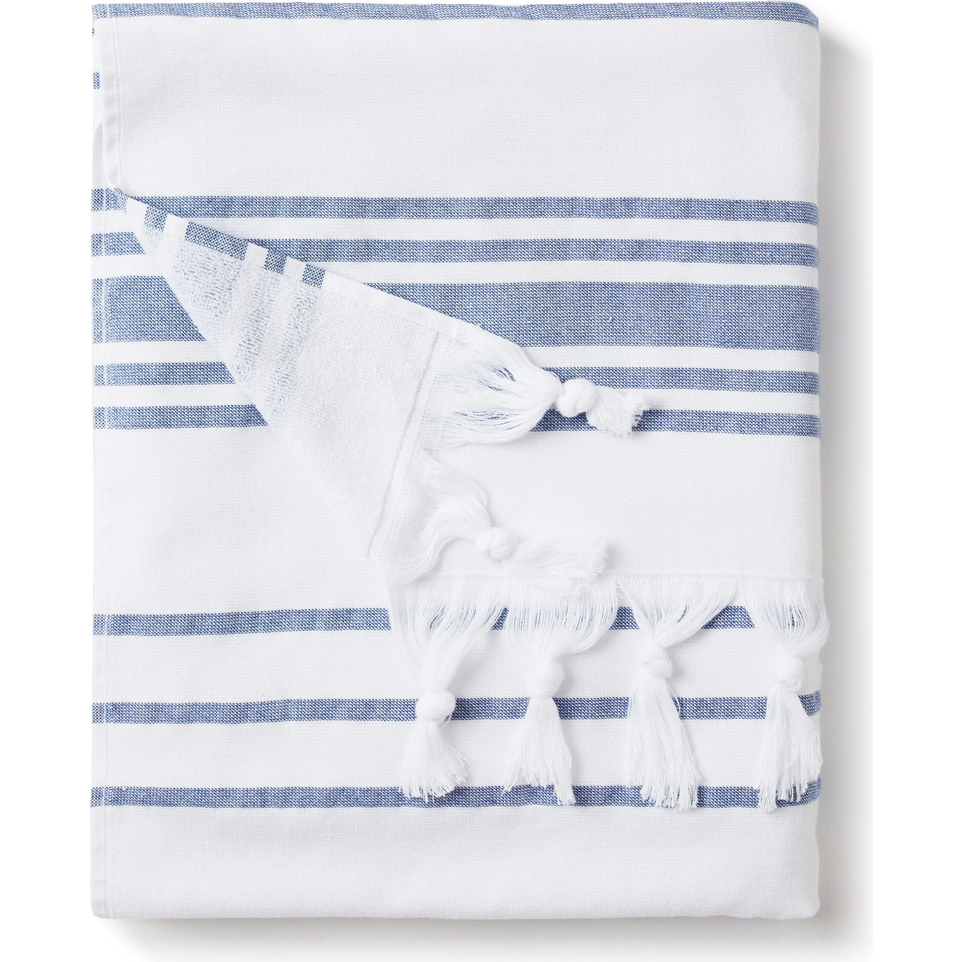 Turkish Towel, White Azul - Towels - 1
