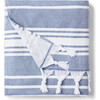 Turkish Towel, Azul - Towels - 1 - thumbnail