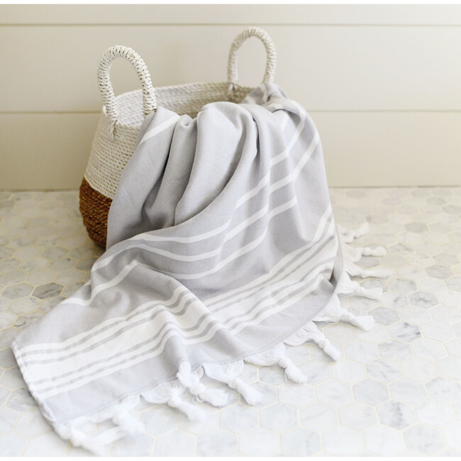 Turkish Towel, Stone - Towels - 2
