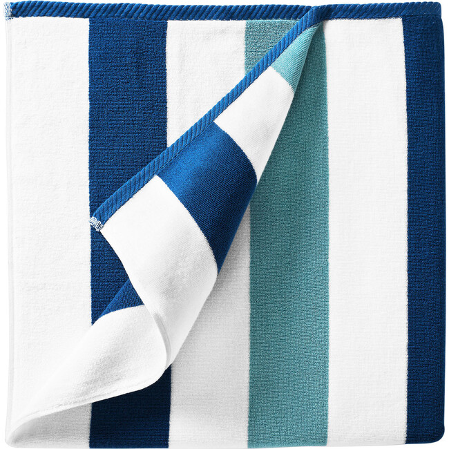 Cabana Towel, Marine Blue & Sea Glass