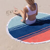 Round Beach Towel, Coral Sunset - Towels - 2