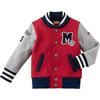 Miki House Classic Stadium Jacket, Red - Jackets - 1 - thumbnail