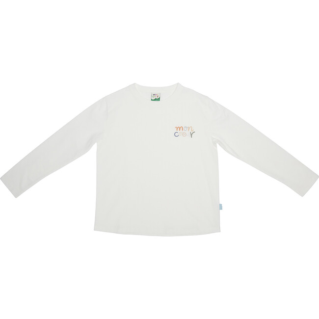 Adult Mon Coeur Logo Long Sleeve T-Shirt, Cream - Shirts - 1