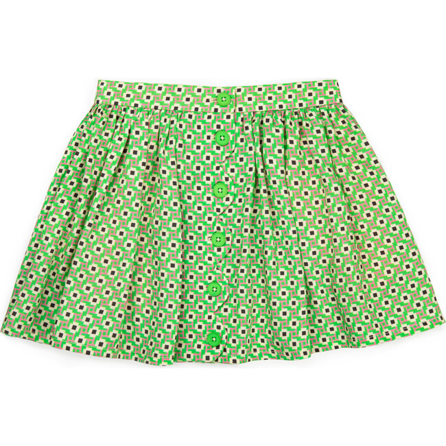 Lily Skirt, Green Confetti - Skirts - 1