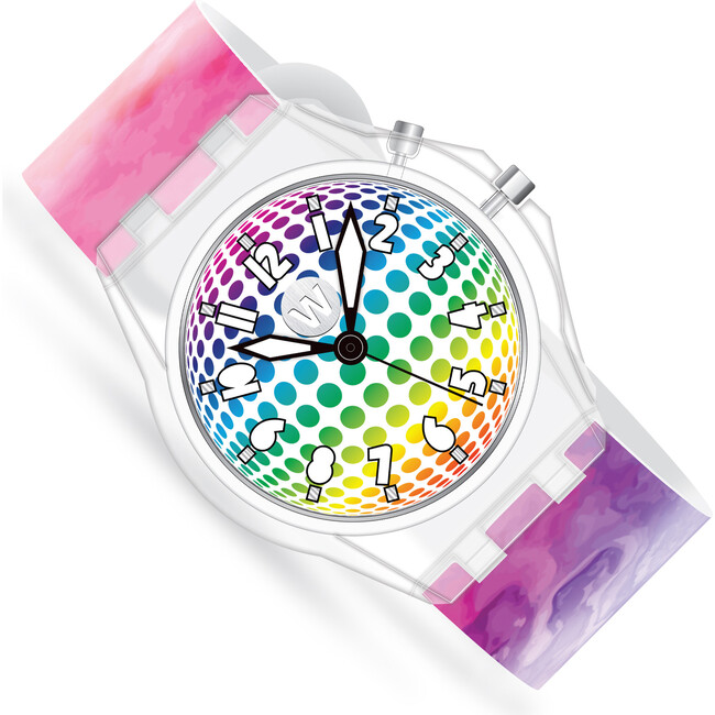 Rainbow Tie Dye Light Up Watch - Watches - 1