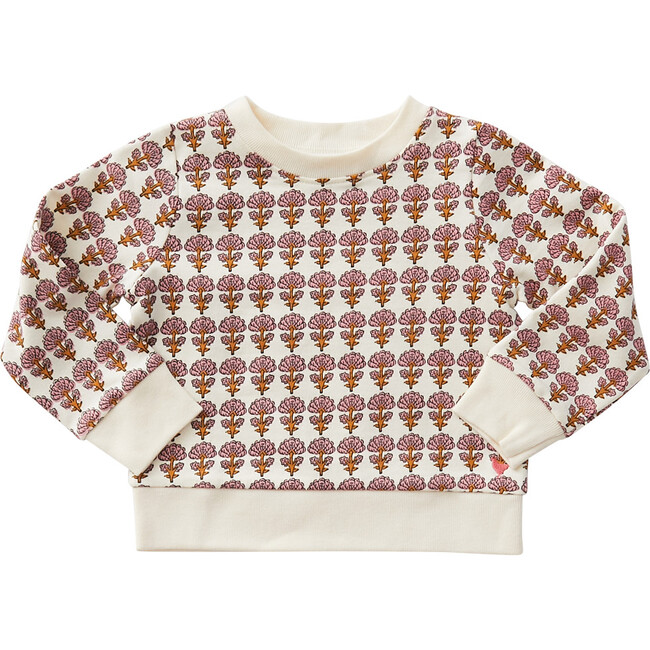Organic Sweatshirt, Jaipur Flower