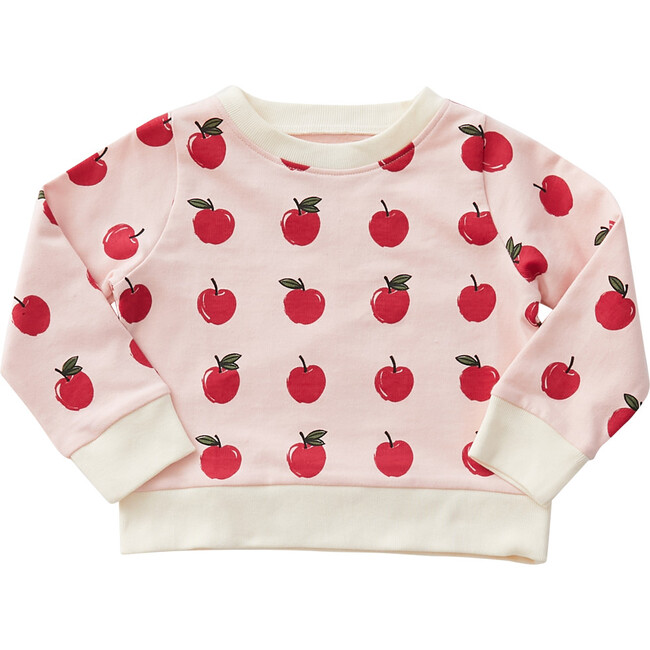 Organic Sweatshirt, Strawberry Cream Apples
