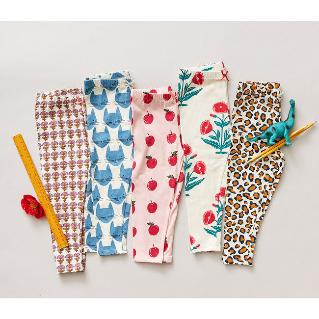Organic Legging, Strawberry Cream Apples - Leggings - 3