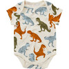 Organic Bodysuit, Multi T-Rex - Onesies - 1 - thumbnail