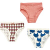 3-Pack Organic Undies, Flower & Brandied Apricot - Underwear - 2