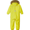 Stavanger Reimatec Winter Overall with Faux Fur Hood, Yellow - Snowsuits - 2