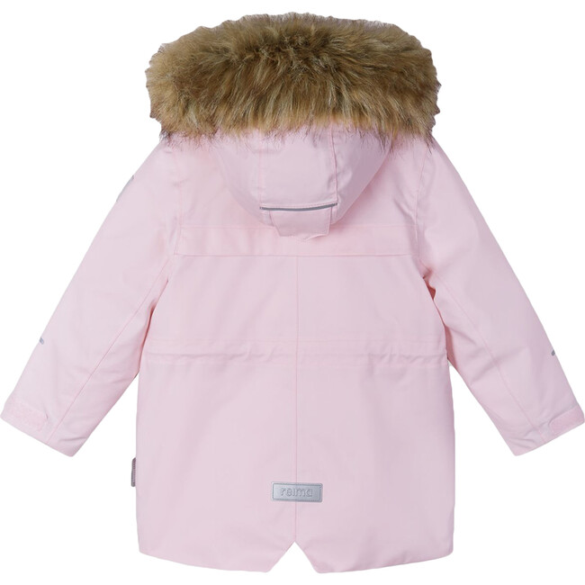 Mutka Reimatec Winter Jacket with Faux Fur Hood, Pale Rose