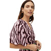 Women's Tabitha Dress, Pixelated Zebra Pink - Dresses - 2