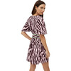 Women's Tabitha Dress, Pixelated Zebra Pink - Dresses - 4
