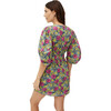 Women's Pia Dress, Wallpaper Floral Pink - Dresses - 3