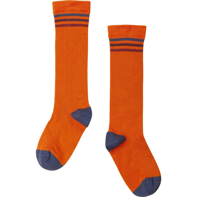 Striped Socks, Burnt Orange
