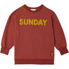 Boucle Sunday Sweatshirt, Orange - Sweatshirts - 1 - thumbnail