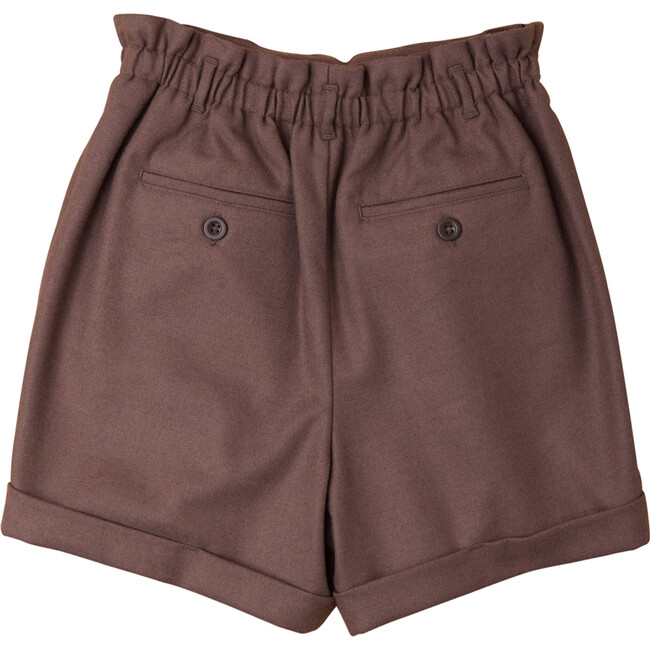 Paperbag Waist Shorts, Peppercorn - Shorts - 3