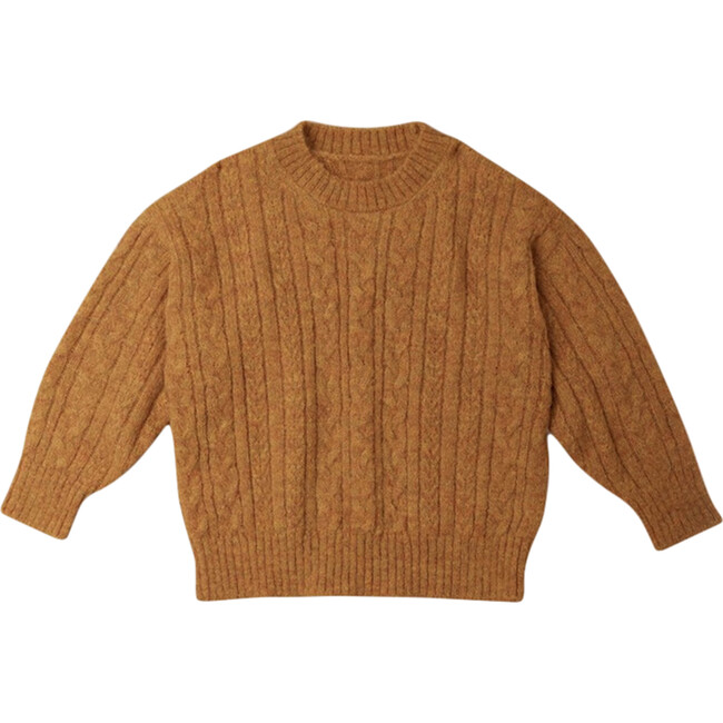 Alpaca Oversized Sweater, Orange - Sweaters - 1