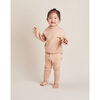 Funnel Sweater and Footless Leggings Set, Peach - Mixed Apparel Set - 2