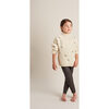 Cable Knit Applique Sweater, Ecru - Dresses - 2