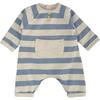 Striped Bodysuit, English Blue - Onesies - 1 - thumbnail