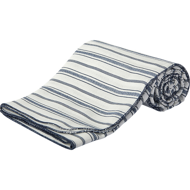 Swaddle, Blue Stripes - Swaddles - 2