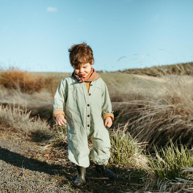 Walden Jumpsuit, Green Khaki - Rompers - 5