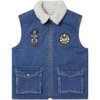 Denim Vest, Blue - Jackets - 1 - thumbnail