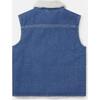 Denim Vest, Blue - Jackets - 4